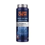 NO HAIR CREW Dry & Fresh Intimpuder – Premium talkumfreier Körperpuder für den Intimbereich – für ein trockenes frisches Hautgefühl, für Männer, 100 g.