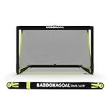 BazookaGoal Original Solid Frame Pop-Up-Tor - Zusammenklappbares Mini-Fußballtor für Kinder und Erwachsene - Tragbares Fußballtor - Einfache Montage & Stabilität (1,20 x 0,75 m)