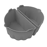 FLEXMAN Silikon Topfeinlagen, Wiederverwendbare Trennwände für Schongarer mit Griff, Ermöglicht das Gleichzeitige Kochen von Zwei Verschiedenen mAhlzeiten, Spülmaschinenfest