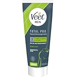 Veet Men Haarentfernungscreme für Oberkörper & Beine - Enthaarungscreme für Männer, Haarentfernung in 3-6 Minuten - 200 ml Tube & Spatel