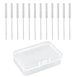 12 Stück Hörgeräte-Reinigungsbürsten, Hörmuschel Ohrmuschel Entlüftungsreiniger, Hörgeräte-Reinigungswerkzeuge, Lange Hörverstärker Reinigungsbürste Hörgerätereiniger Draht für Schallröhren