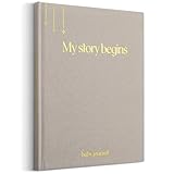 Zouway Baby Erstes 5 Jahr Babytagebuch für Mädchen Junge, Baby Erinnerungsbuch zum Selbstgestalten für neue Eltern, Baby Fotoalbum für die schönsten Momente, Baby Geschenk, Kinderalbum