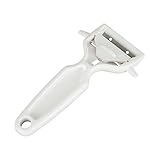 Kai Corporation DH8013 KAI KITCHEN Schäler, umschaltbarer Schredderschäler, Julienne, Kartoffeln, Spross, spülmaschinenfest, weiß, hergestellt in Japan