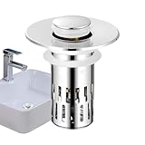 ycezw Waschbeckenstöpsel für Waschbecken, Abflussstopfen für das Badezimmer, Abflusssieb für die Spüle, kein Verstopfen, praktischer Ersatz für das Waschbeckensieb, Abdeckung