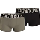 Calvin Klein Kids 2 Pack Logo Trunk, Clay/Black, 12-14 Jahre, Lehm/Schwarz, 12-14 Jaren