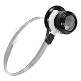 OFFIGAM 1Satz Kopfbandlupe Vergrößerung für Uhrenreparatur Verstellbar für Juweliere und Hobbyisten Kompakt für Werkzeugtaschen Minimiert Beschädigungsrisiko