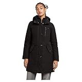 G-Star Damen Vodan Padded Hooded Slim Parka, Schwarz (dk black D26404-D908-6484), XS
