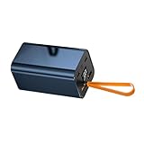 Qsvbeeqj Tragbares Ladegerät, Powerbank-Gehäuse, Typ C, Powerbank-Gehäuse, Schnellladelösung, schnelles 100-W-Schweißen, Metallgehäuse