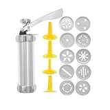 Spritzen-Spritzpistole zum Backen von Kuchen Aluminium Alloy Cake Cream Decorating Sets Cookie Making Machine Nozzles Mold Pastry Syringe Extruder Kitchen Baking Tools Kuchen mit Gebäck-Presspistole(1