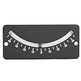 40 Bis 40 Grad Neigungsmesser, Neigungsanzeige-Neigungsmesser mit Klarer Ablesung Kompakter Fersenwinkel-Neigungsmesser mit Befestigungsloch für die Horizontale Mikrowinkelprüfung