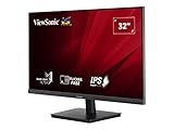 Viewsonic VA3209-2K-MHD 80 cm (32 Zoll) Büro Monitor (QHD, IPS, HDMI, DisplayPort, VGA, Eye-Care, Eco-Mode) Schwarz