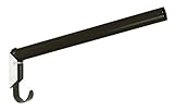 Kerbl Sattelhalter (Farbe schwarz, Länge 44 cm, aus lackiertem Metall, runde Ausführung, klappbar, Sattel) 32845