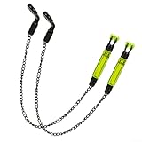 Angelbissanzeiger mit kabelloser Technologie, sensibler Alarm für Karpfenausrüstung, 2 Stück (grün)