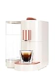 K-FEE TWINS II Kapselmaschine für Kaffee, Tee & Kakao | Kaffeemaschine für große Tassen | schnelles Aufheizen | 2,3 L Wassertank | 19 Bar | Beige - Rosé Gold