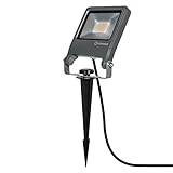 LEDVANCE LED Garten-Flutlicht, Leuchte für Außenanwendungen, Warmweiß, Endura Garden Flood Spike