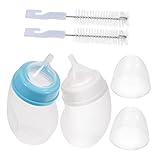 Toyvian 2Stücke Fütterungsflasche Für Katzen Gebogene Form Haustierpflegeflaschen Für Fütterung Von Welpen Und Kätzchen Zufällige