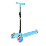Kinder Faltbare Roller - Kick Scooter Kids | Faltbare Mobilitätsroller | LED Flashing Bike Für Alter 2-8 Mädchen Outdoor-Fahrer Pendeln Reise Camping Rucksack Im Freien Im Freien