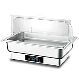 Hot Pot Buffet-Servierer, Edelstahl, isoliert, mit Deckel, ideal für Frühstück und Essen im Hotel, perfekt für Unterhaltung