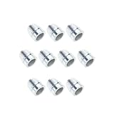 Ldbuejiaja 10 Stück runde Griffkeile aus Stahl, Hammergriff, Spaltkeile für Klauenhammer, Stahl, Zimmerei, Wartung