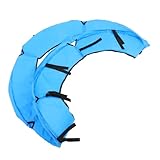 Supvox Trampolin Randabdeckung Ø Wasserdichtes Oxford Reißfestes Schutzpad für Federn Einfach zu Montierende Langlebige Umrandung für Rundes Outdoor Trampolin Blau