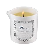 MELONY Massagekerze | 8,1 oz / 230 g | Perfekte intensive Hautpflege-Kerze | Massieren & Feuchtigkeit spenden (Jasmin)
