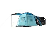 Camptime Merkur Heckzelt für Bus SUV Van│Platz für 4 Personen | Outdoor Busvorzelt Autozelt Camping Vorzelt mit Stehhöhe | inkl. Moskitogaze | flexibel anpassbar