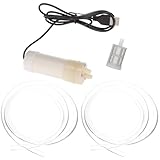 Alipis Praktische Kleiner Sumpfwasserpumpe mit Edelstahl Siebfilter USB Betrieben Energiesparend für Balkon und Terrasse Entwässerung