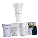 BESPORTBLE 1 Stück Blumenkübel kollegen plastiktisch plantinium pots for Plants plasur caakg groß Anlage kreativer Blumenbehälter Blumeneimer aus Blumentopf pp Weiß