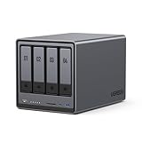UGREEN NASync DXP4800 4-Bay NAS Server, Intel N100 Quad-Core, 8GB DDR5, 2×2,5GbE LAN, 2×M.2 NVMe-Steckplätze, 4K HDMI, Kompatibel mit Drittanbieter NAS Festplatten/HDD für Heim & Büro (Diskless)