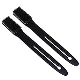 IWOWHERO 2 Stück Natürliche Borsten Körperbürste mit Langem Holzgriff Duschschrubber für Männer und Frauen zur Sanften Hautpeeling und Durchblutungsförderung mit Aufhängeöse