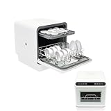 Tischgeschirrspüler mit 6L Wassertank Mini Spülmaschine 1100W Touch Control & LED-Display Tragbarer Geschirrspüler für Schlafsäle Wohnmobile