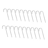 GALPADA 24 Stück Teiliges Zeltheringe aus Robustem Metall Gebogenes Design für Festen Halt Windfeste Bodenanker für Camping Outdoor Reisestände und Zelte Praktische und Langlebige