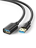 UGREEN USB 3.0 Verlängerung 5Gbps USB Verlängerungskabel A Stecker auf A Buchse USB Extension Cable für Maus, Tastatur, USB-Stick, Kartenlesegerät, USB Hub, Drucker, Dashcam, Kamera usw. (1m)