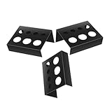 Homoyoyo 3 Stück Schwarzes Teiliges Pigment Rack aus Robustem Eisen Wandmontierbarer Tattoo Ink Cup Holder für Effiziente Platznutzung für Künstler Tätowierer und Bastler