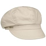 Seeberger Azalee Ballonmütze Damencap Newsboy-Mütze Balloncap Baumwollcap Sommercap (One Size - beige)
