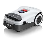 ANTHBOT Genie 600 Mähroboter ohne Begrenzungskabel, Empf. 650 m², Max. 850 m², Rasenmäher Roboter mit RTK+4-Kamera Vision, Präzise Navigation, KI-Hindernisvermeidung, Rasenroboter mit App-Steuerung