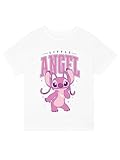 Disney Stitch T-Shirt | Stitch Kleidung Mädchen | T Shirt Mädchen | Weiß 140