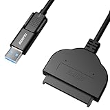 BENFEI SATA auf USB-Kabel, 2-in-1 USB C/USB 3.0 auf SATA III Festplatten-Adapter, kompatibel für 2,5 Zoll HDD und SSD