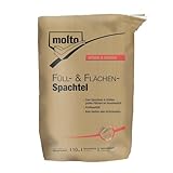 Molto Füll- und Flächenspachtel, Innen-Spachtelpulver zum Spachteln und Glätten von großen Flächen, Weiß, 5 kg