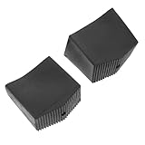 Beavorty 2 Stück Leiterfußschutz Gummi Leiterpolster rutschfest Hitzebeständig 2,5x5cm Leiterbeinschutz für Haushaltsleiter Boden und Trittschutz
