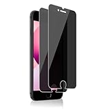 2 Stück Schutzfolie für Panzerglas für iPhone SE 2020/8/7/6/6s Sichtschutzfolie, 9H Kratzfest Panzer Schutz Glas Displayschutz für iPhone SE 2020 Sichtschutz Folie, Fingerabdruck-ID Blickschutzfolie