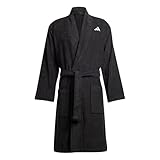 adidas Unisex Bathrobe, Black, L