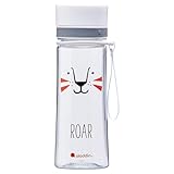 Aladdin My First Aveo Lion Trinkflasche Kinder Auslaufsicher 0.35L Weiß - Weite Öffnung für leichte Befüllung - BPA-Frei - Trinkflasche Kindergarten - Geruchs- und Fleckenfest - Spülmaschinenfest