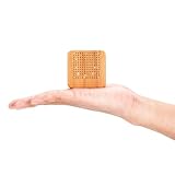 Weljoy Holzmaserung tragbarer Diffusor für ätherische Öle - Auto oder Reise, Mini-Größe, leise, wasserlos, wiederaufladbarer Akku oder USB (Holzmaserung)