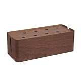 Schmuckkästchen Holz Material Desktop Verstecken Drähte Steckdosenleisten Schreibtisch Kabel Organizer Box Für Home Office Holz Kabel Management Box Aus Holz Schmuckkasten Groß Jewelry Box(Type-A)