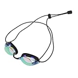 HONMEET Erwachsene Schwimmbrille mit Ergonomischem Design Beschlagfrei Verstellbarem Elastischem Band Langlebiger Elektroplattierter Rahmen für Fitness Wettkampfschwimmen