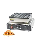 Pfannkuchenmaschine, 25 Löcher, niederländischer Poffertjes-Grill, Mini-Pfannkuchenmaschine, antihaftbeschichtet, 900 W, Dorayaki-Grill