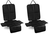 Romon Kindersitzunterlage Auto, 1 Stück Autositzschoner Geeignete Sitzschoner Auto Kindersitz Wasserabweisender Polyester Stoff Sitzschutz Car Seat Cover Kinderautositze Unterlagen Autositze, Schwarz