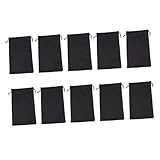 TOGEVAL 25 Stück Skibrillen Tasche mit Kordelzug Fusselfreies Brillenetui 17X75cm Leicht und Kratzfest Aufbewahrung für Ski und Schwimmbrillen Schwarz