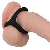 Penisring & Cockringe für Männer aus flexiblem Silikon Schwarz dehnbar & hautfreundlich für stärkere Erektion & längeren Sex Hodenring & Pennisringe Sex spielzeug für die paare FOPS N03 (Schwarz)